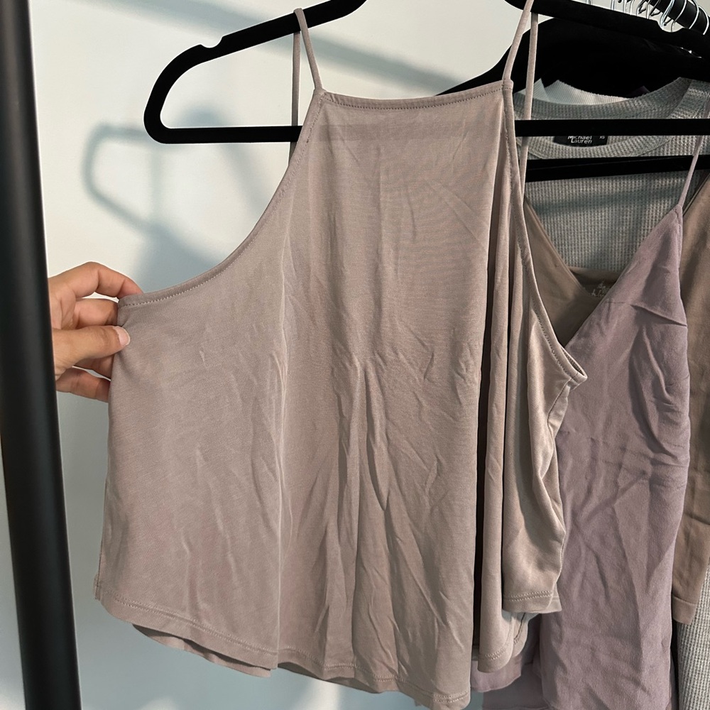 Silence + Noise Flowy Cropped Tank